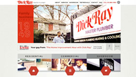 DickRay Plumber Website Design Screenshot