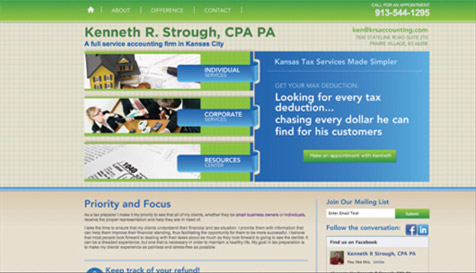 KRS Accounting Website Screenshot